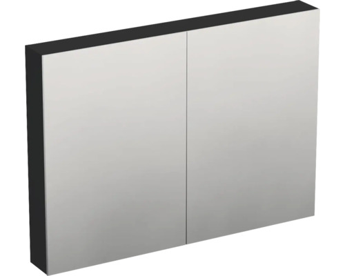 JUNGBORN Spiegelkast Trenta 72x100x14,4 cm zwart mat LR29