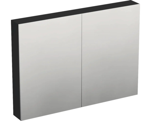 JUNGBORN Spiegelkast Trenta 72x100x14,4 cm zwart mat