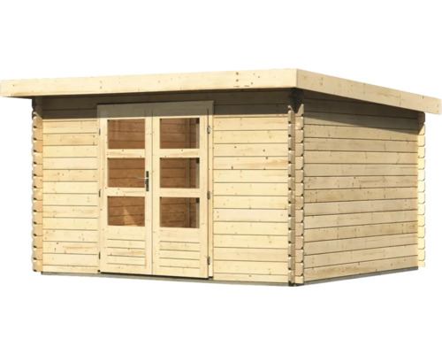 Houten tuinhuis met dubbele deur