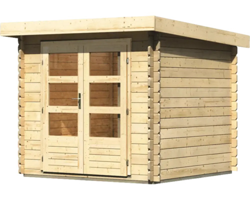 Houten tuinhuis met dubbele deur