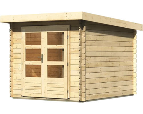 Houten tuinhuis met dubbele deur