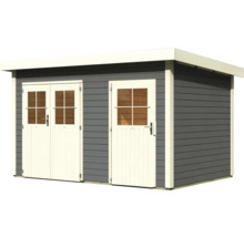 KARIBU Tuinhuis Krähenau 1 28mm grijs 364x244 cm