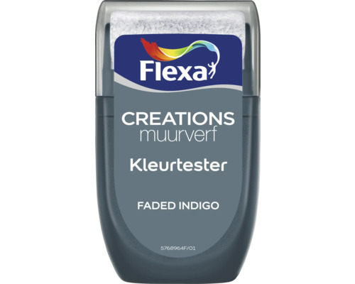 FLEXA Muurverf kleurtester Faded Indigo 30 ml