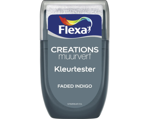 FLEXA Creations muurverf kleurtester Faded Indigo 30 ml