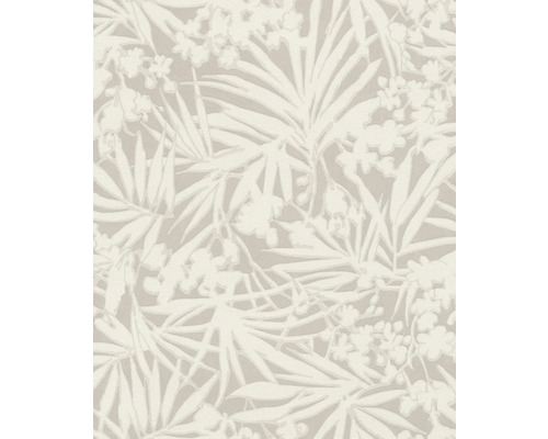 RASCH Vliesbehang 330304 Paraiso bladeren grijs Behang met bloemmotief en plantenmotieven