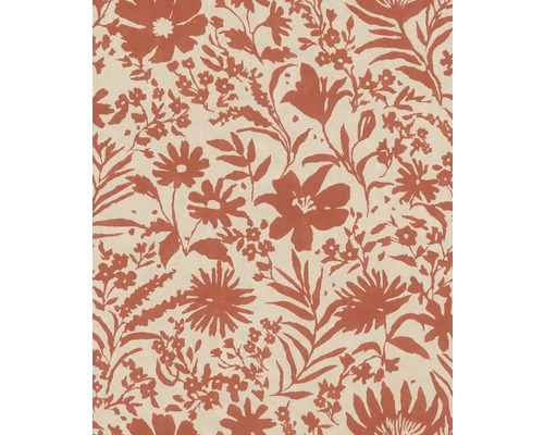 RASCH Vliesbehang 330427 Paraiso bloemen rood Behang met bloemmotief