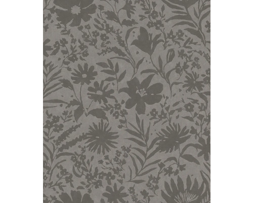 RASCH Vliesbehang 330441 Paraiso bloemen grijs Behang met bloemmotief