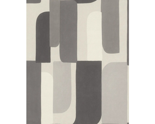 RASCH Vliesbehang 330502 Paraiso abstract grijs Behang met abstract geometrisch patroon