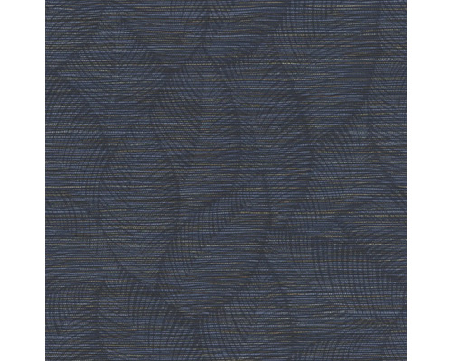 RASCH Vliesbehang 866803 Symphony bladeren blauw Textielbehang met lineair patroon voor wanddecoratie