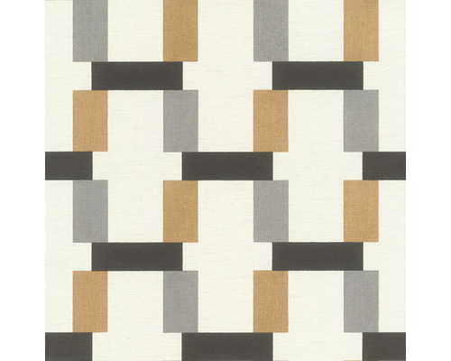 RASCH Vliesbehang 868814 Symphony geometrisch crème Behang met geometrisch rechthoekpatroon