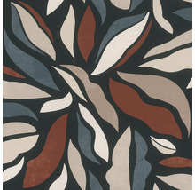 Behang met abstract bladerpatroon