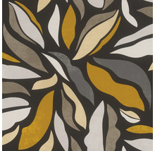 Behang met abstract bladmotief