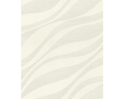 RASCH Vliesbehang 608014 Sky Lounge strepen crème Behang met abstract golfpatroon