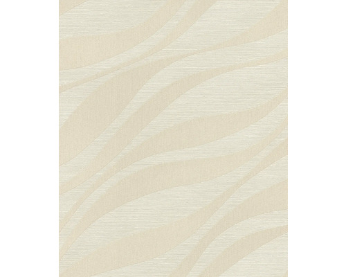 RASCH Vliesbehang 608038 Sky Lounge strepen beige Behang met golfpatroon
