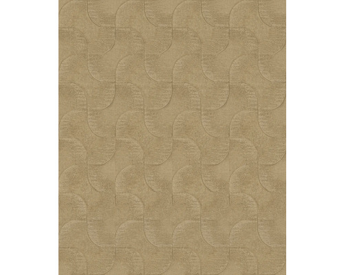 RASCH Vliesbehang 608151 Sky Lounge abstract goud Behang met golvend patroon voor wanddecoratie