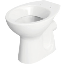 Witte keramische staande toiletpot