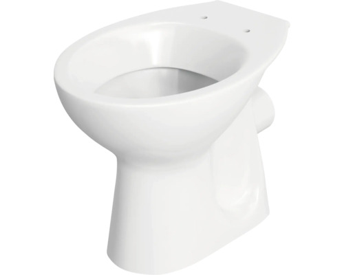 Witte keramische staande toiletpot