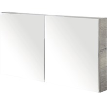 Spiegelkast met twee deuren en houtlook