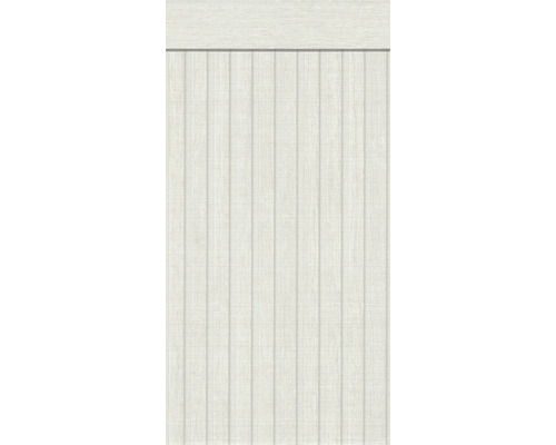 A.S. CRÉATION Vliesbehang 39744-3 wandpaneel grijs 500x106 cm Wit, verticaal geribbeld wandpaneel