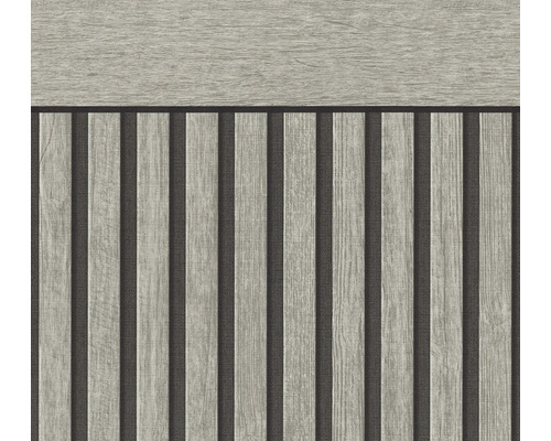 Behang met houten latten effect