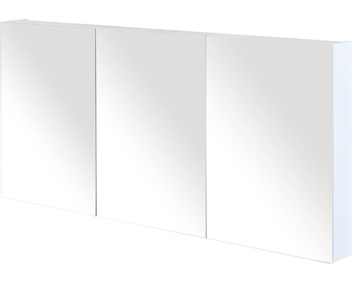 Spiegelkast 140 cm dubbelzijdig gespiegeld wit hoogglans