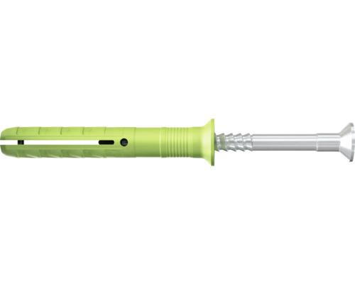 FISCHER Nagelplug N Green 6x60/30 S met verzonken kop, 45 stuks Kunststof kozijnplug met schroef