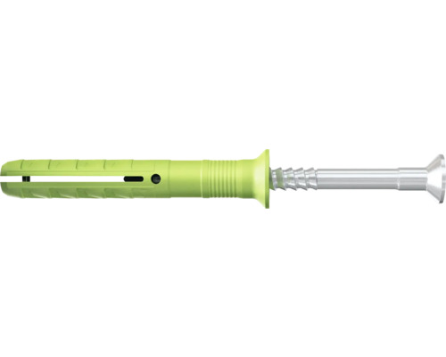 FISCHER Nagelplug N Green 8x100/60 S met verzonken kop, 45 stuks Universele plug met schroef