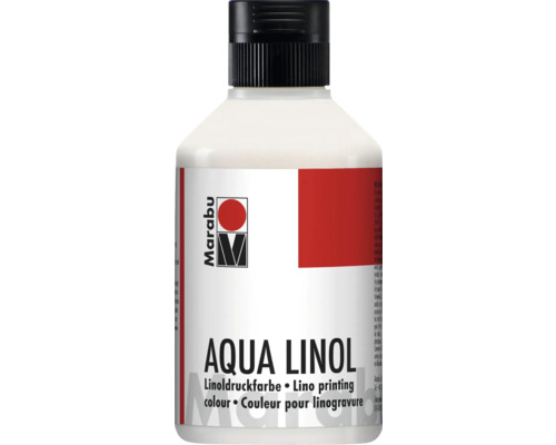 MARABU Aqua linodrukverf wit 070 250 ml