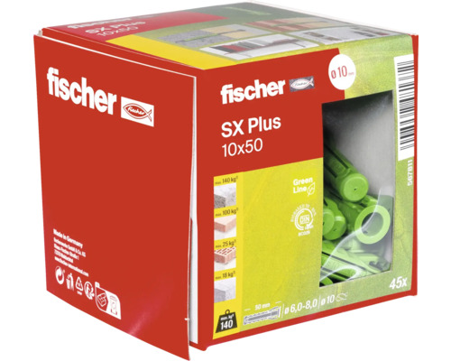 Fischer SX Plus pluggen 10x50 in doos