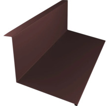 PRECIT Muuraansluitingsprofiel voor dakpanplaat, RAL8017 chocoladebruin, 1000x110x73 mm