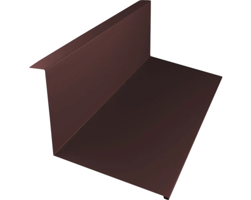 PRECIT Muuraansluitingsprofiel voor dakpanplaat, RAL8017 chocoladebruin, 1000x110x73 mm