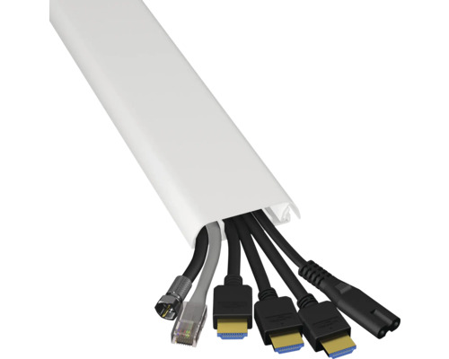 Kabelgoot met verschillende kabels