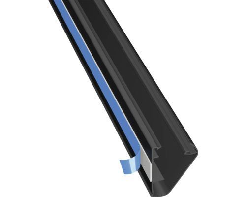 Kunststof afwerkprofiel met plakstrip