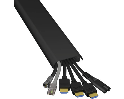 Kabelgoot met verschillende kabels