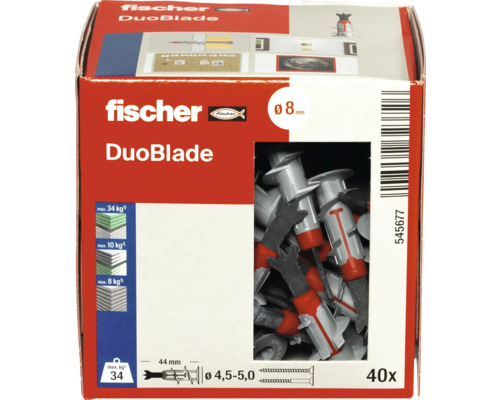 Fischer DuoBlade pluggen, 40 stuks