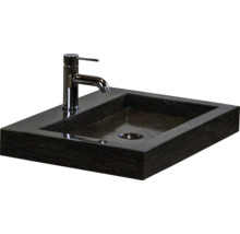 SANOX Wastafel natuursteen Lucca met 1 kraangat 61x45,5 cm