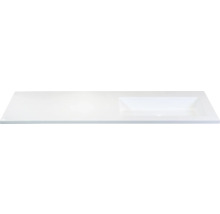 SANOX Wastafel kunststeen Thin rechts 120,5x45,5 cm
