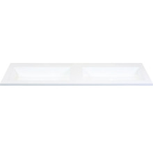 SANOX Wastafel kunststeen Thin 120,5x45,5 cm