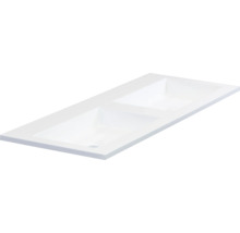 SANOX Wastafel kunststeen Thin 120,5x45,5 cm