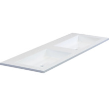 SANOX Wastafel kunststeen Thin 140,5x45,5 cm