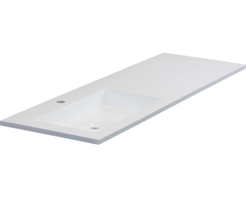 Wastafelblad met geïntegreerde wastafel