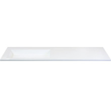 SANOX Wastafel kunststeen Thin links 140,5x45,5 cm