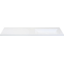 SANOX Wastafel kunststeen Thin rechts 140,5x45,5 cm