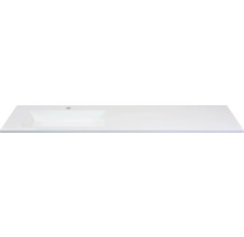 SANOX Wastafel kunststeen Thin met 1 kraangat 160,5x45,5 cm