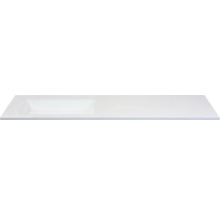 SANOX Wastafel kunststeen Thin links 160,5x45,5 cm