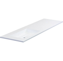 SANOX Wastafel kunststeen Thin links 160,5x45,5 cm