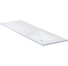 SANOX Wastafel kunststeen Thin rechts 160,5x45,5 cm