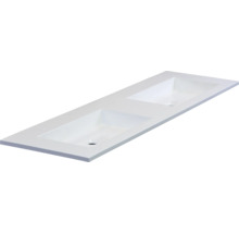 SANOX Wastafel kunststeen Thin 160,5x45,5 cm