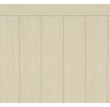 Behang met houten lambrisering look