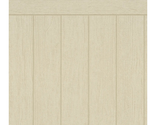 Behang met houten lambrisering look